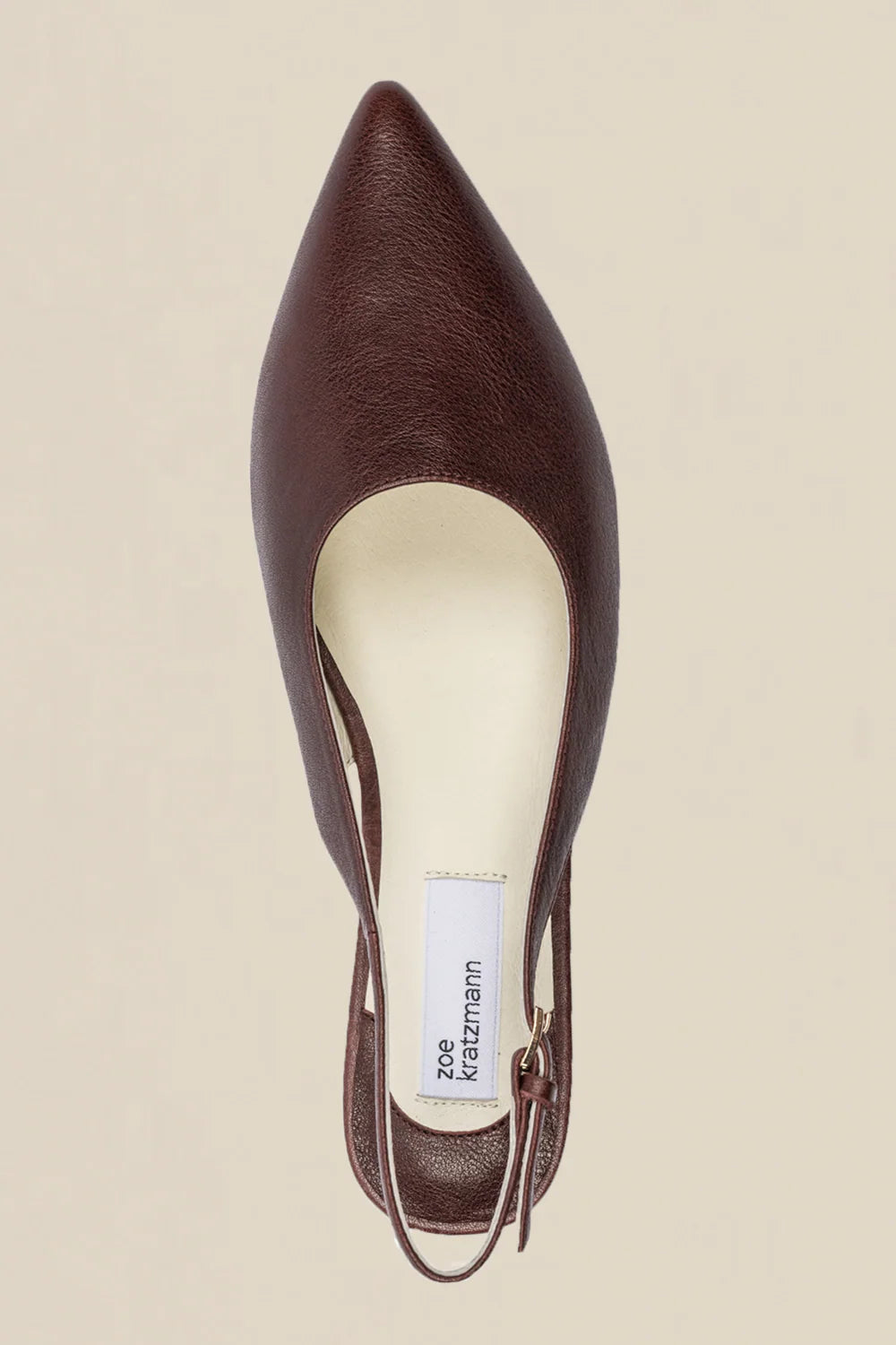 Settle Sling Back - Currant Leather