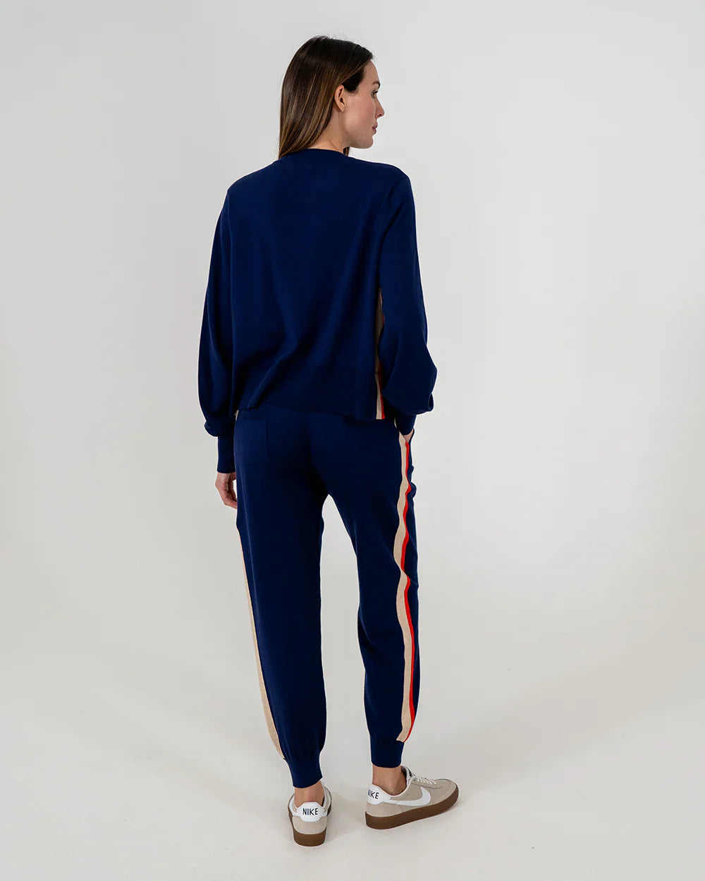 Speed Stripe Track Pant - Navy