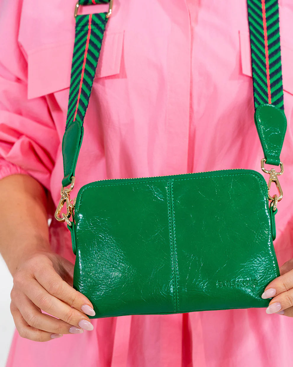 Bowery Petite - Green Crinkle