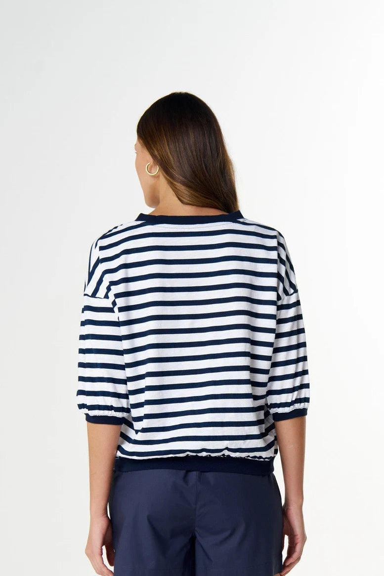 Navy stripe tee
