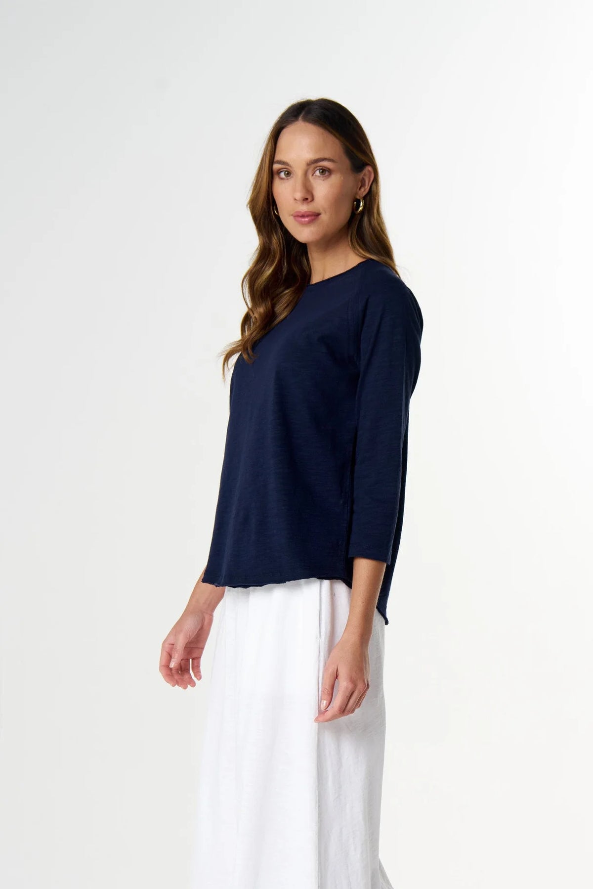 3/4 sleeve cotton tee