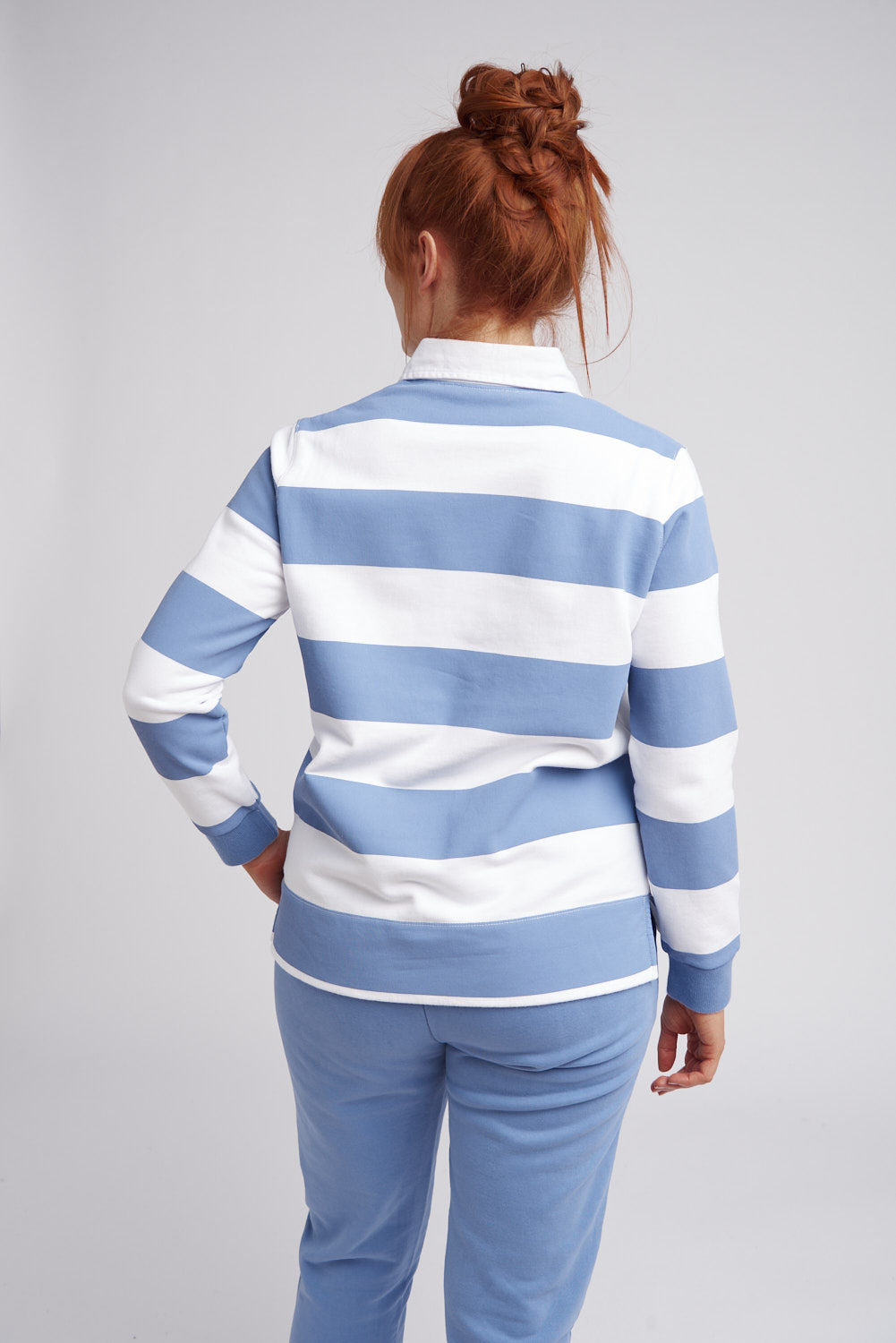 Stripe Rugby - Denim Blue/White