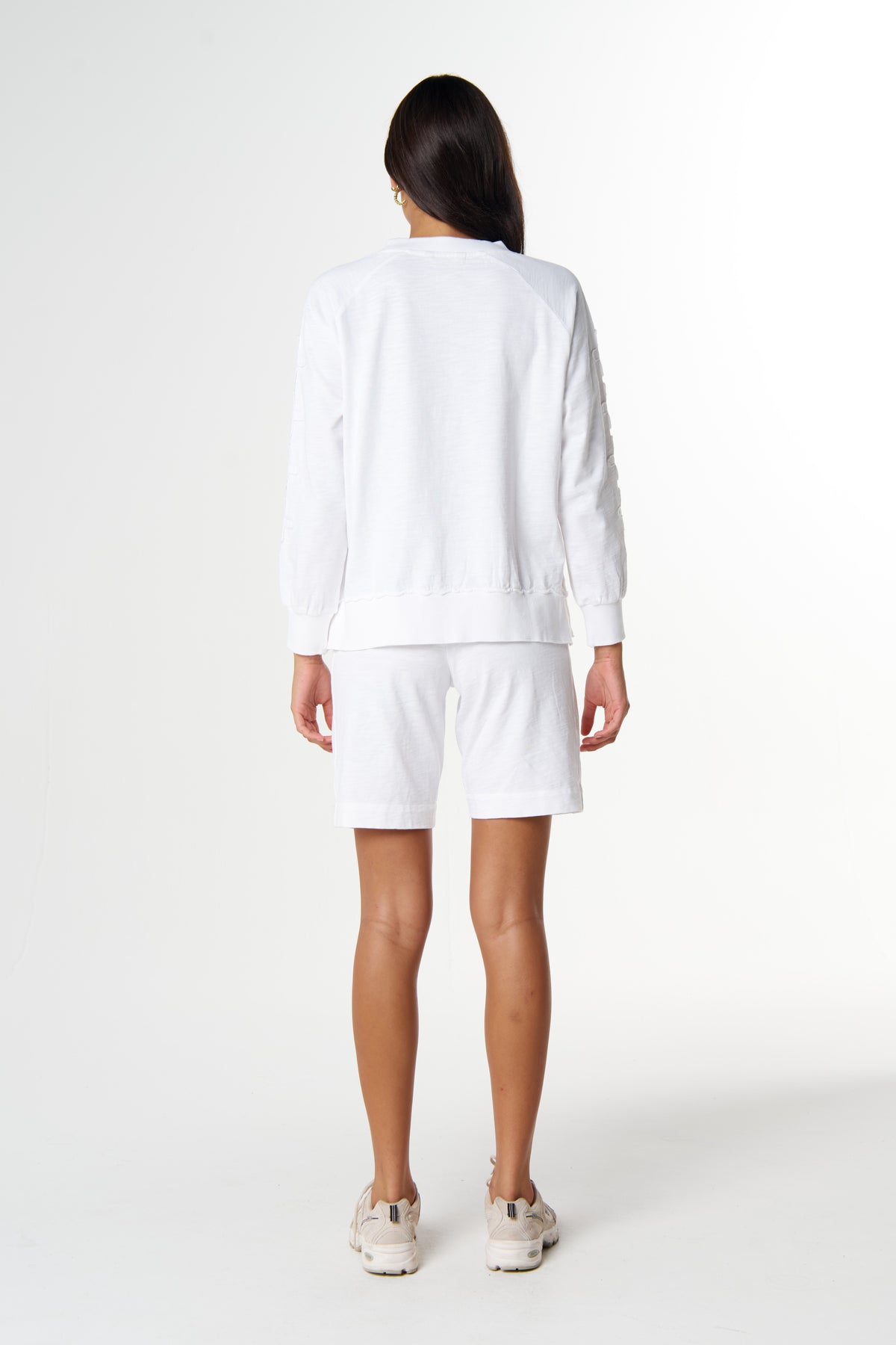 White cotton sweatshirt