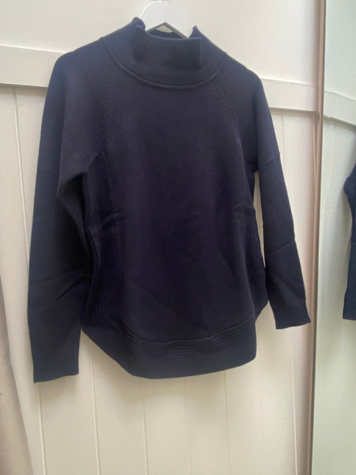 Funnel Neck Jumper - Navy