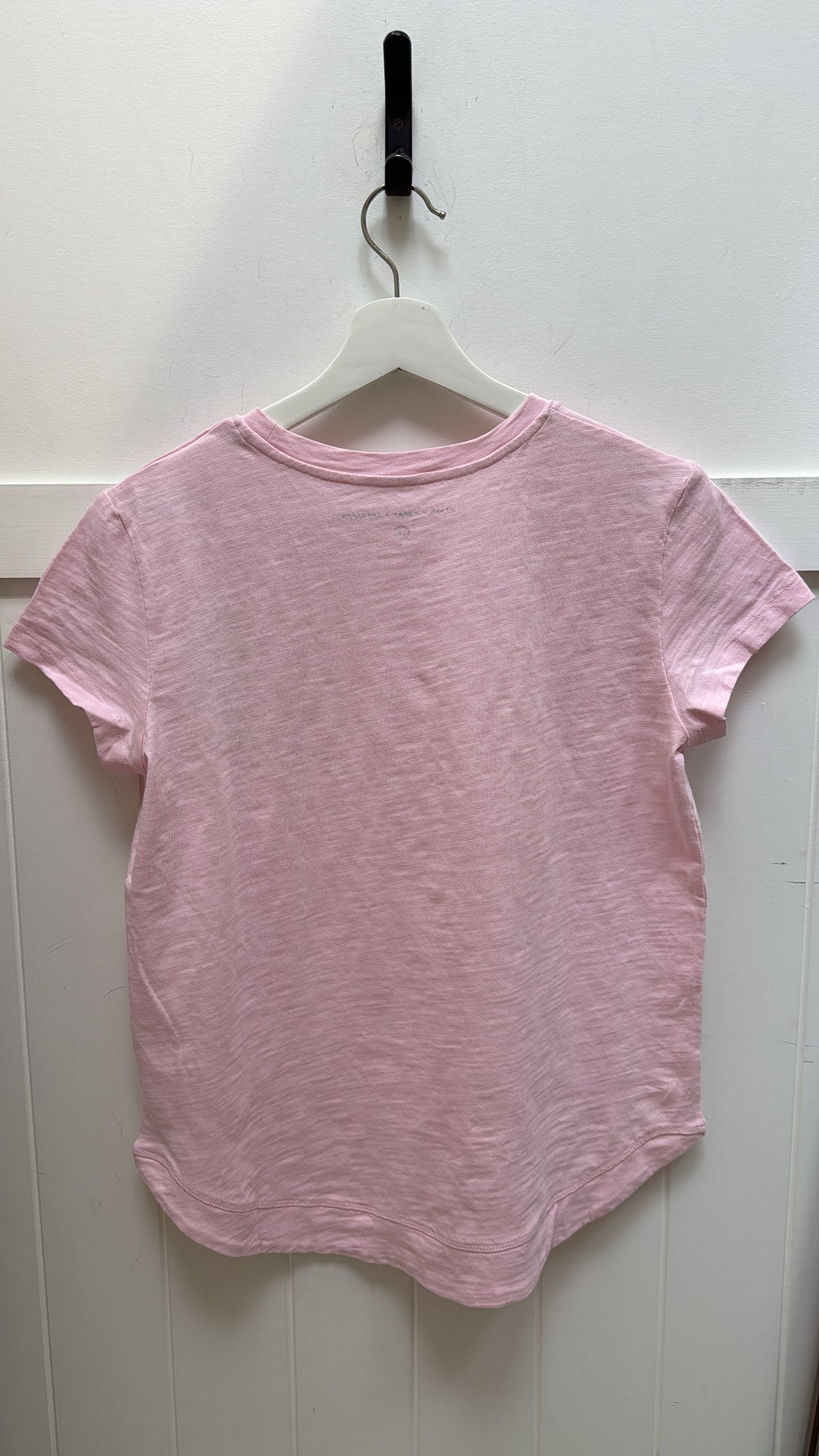 Cotton Shaped Hem Tee - Pink Touch