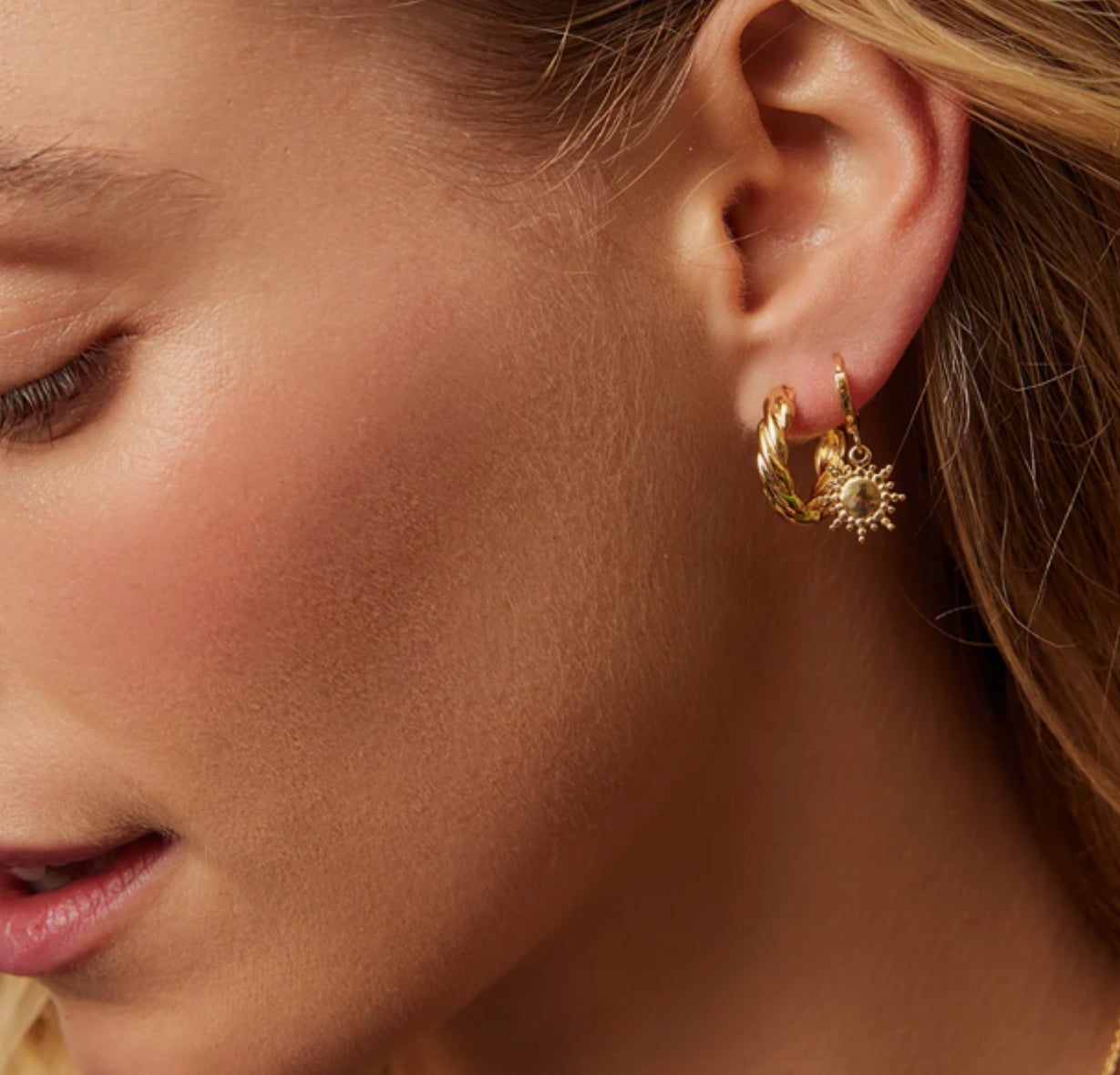 Lazuli Earrings - Gold