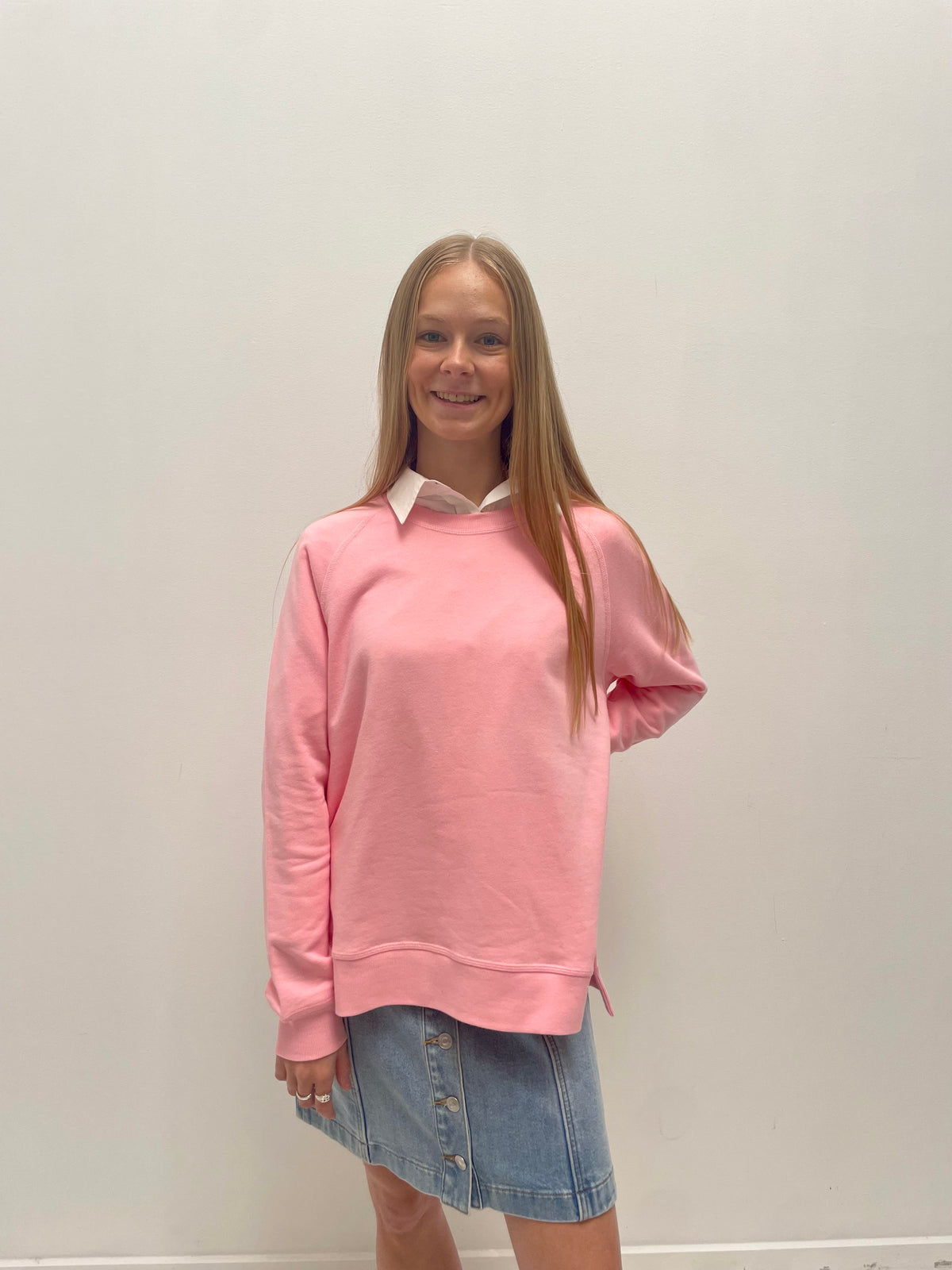 Classic Split Sweat - Pink