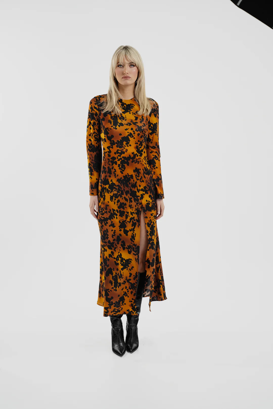 Monument Dress-  Liquid Bronze