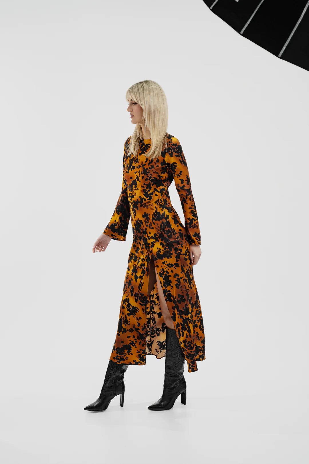 Monument Dress-  Liquid Bronze