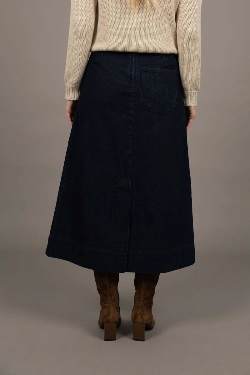 Edit Denim Skirt - Dark Blue