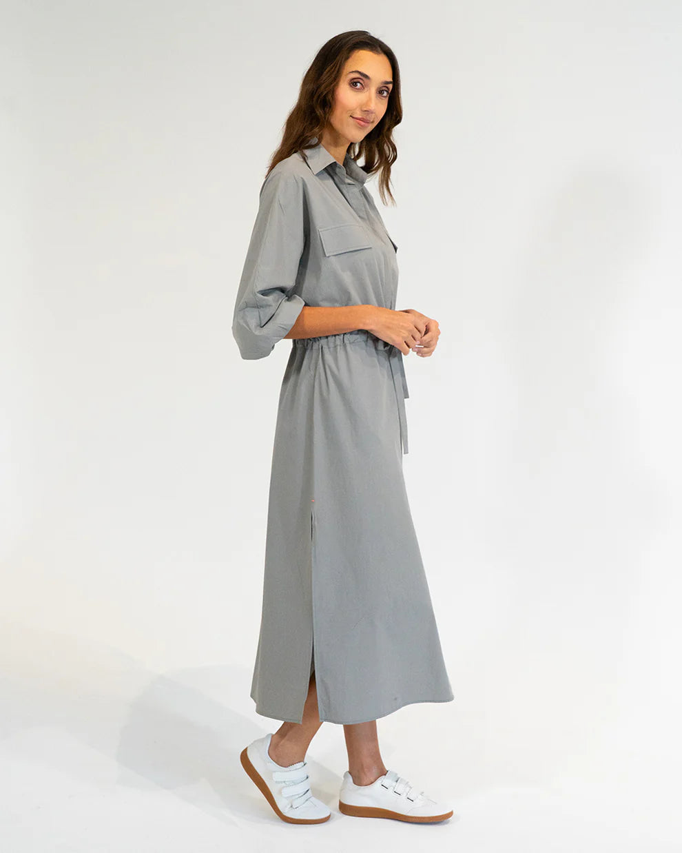 Daytona Shirt Dress - Khaki