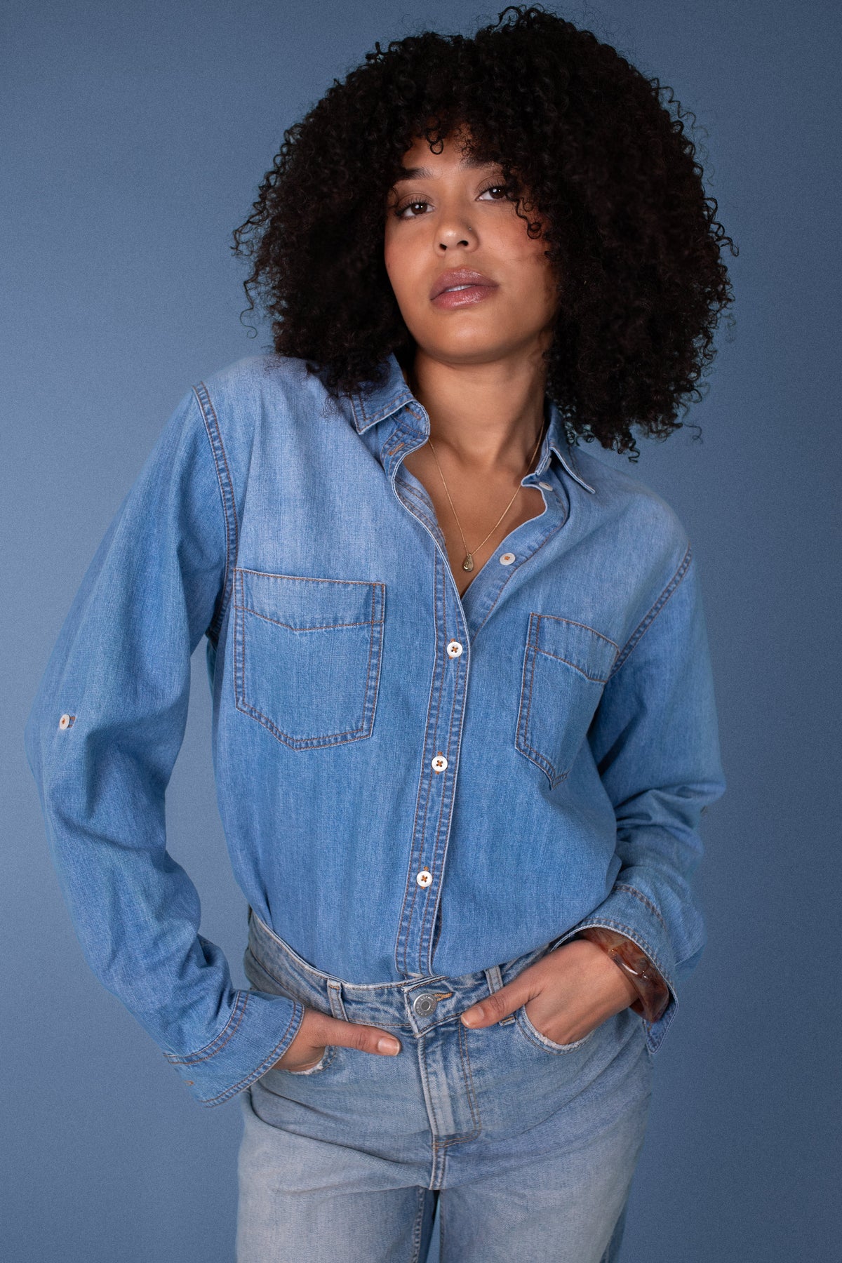 Denim Boyfriend Shirt