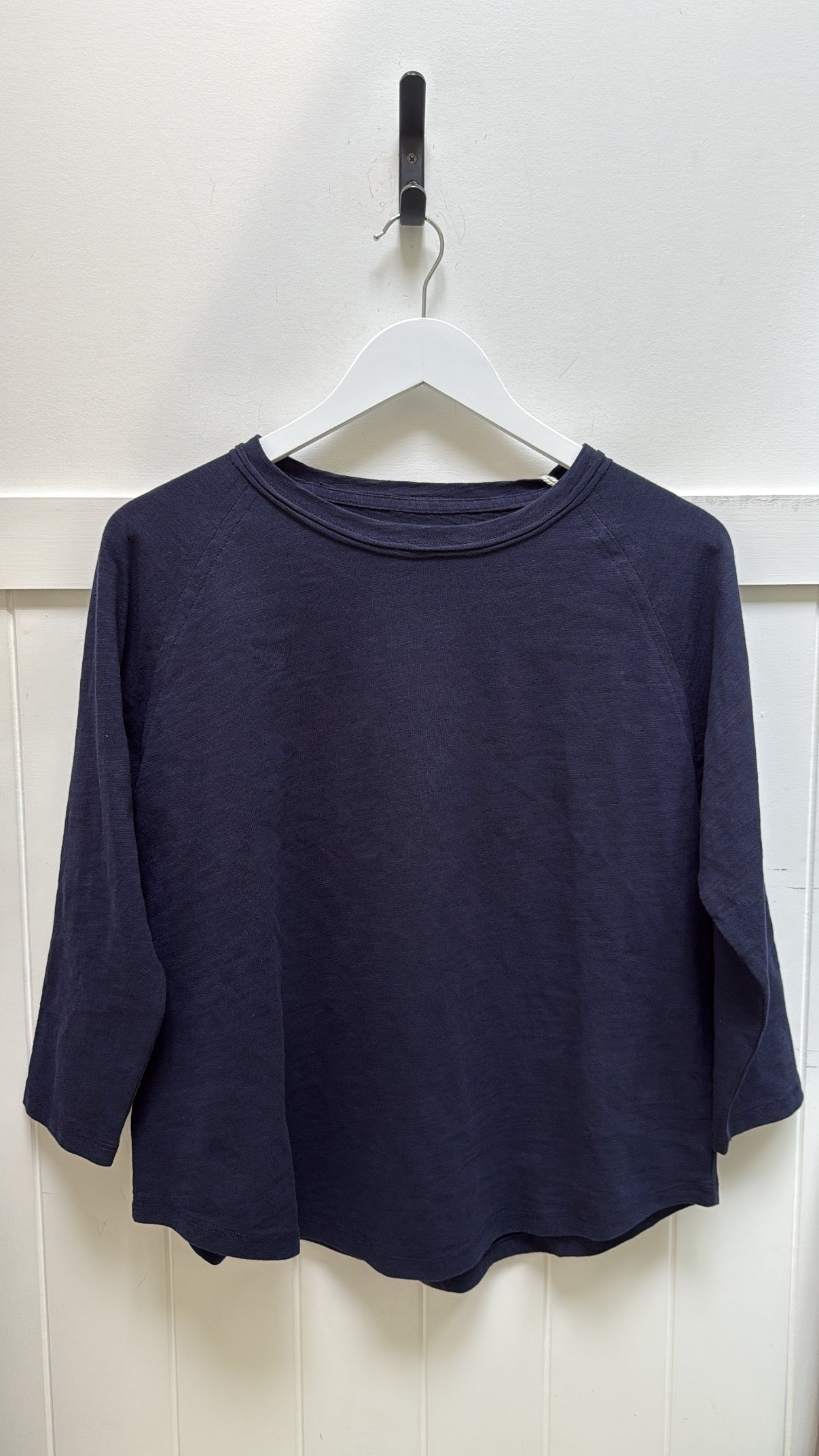 Raglan 3/4 Sleeve Tee -Parisian Navy