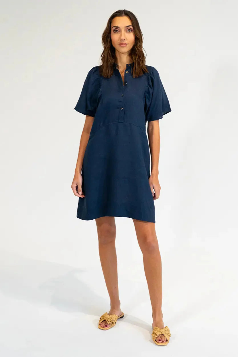 Ticino Mini Dress - Navy