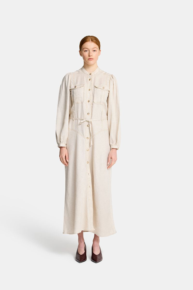 Clara Utility Dress - Natural
