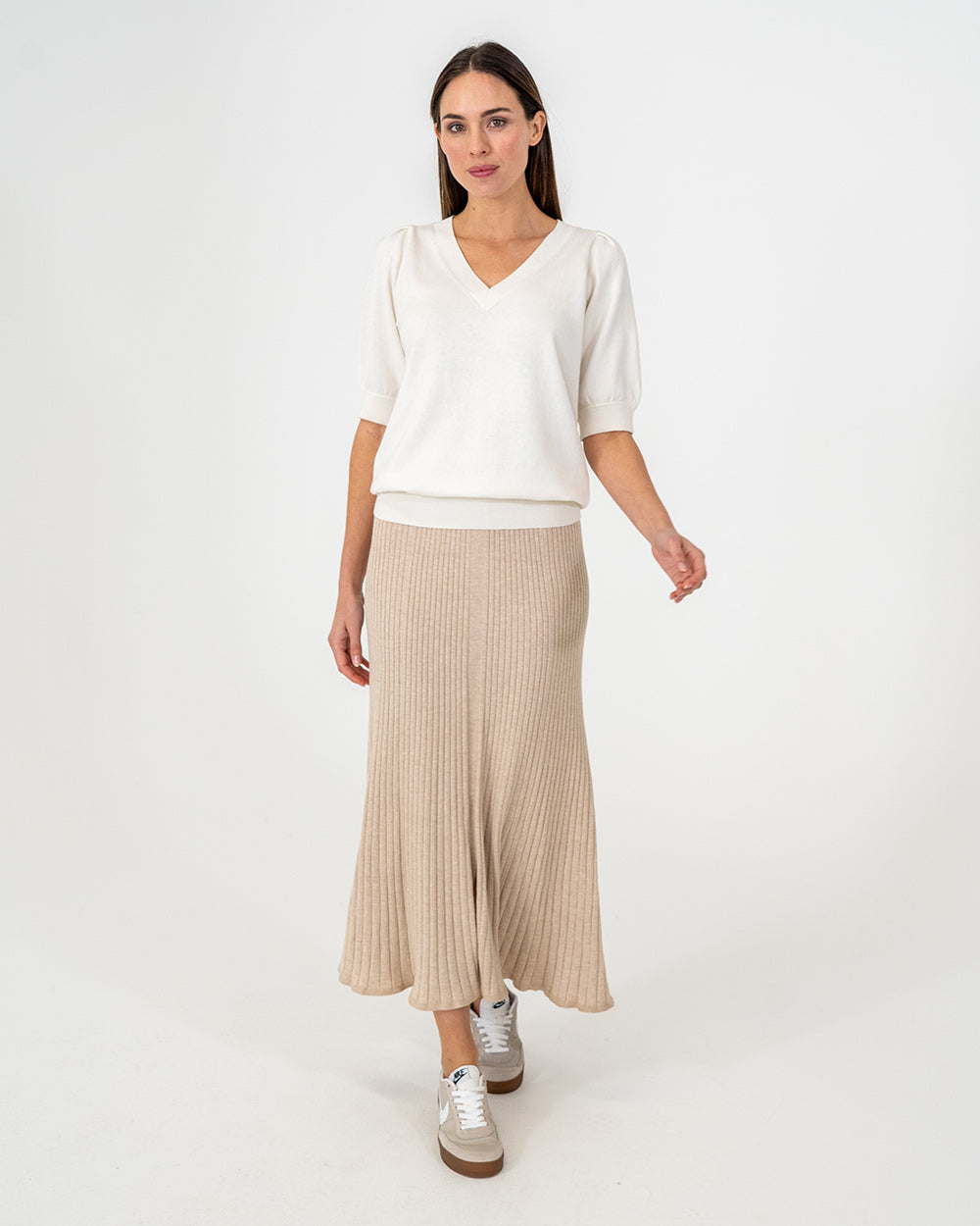 Callie Knit Skirt - Sandstone