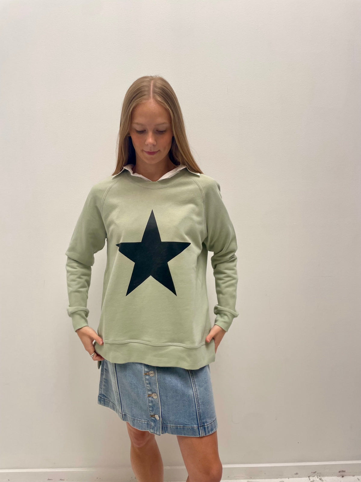 Classic Star Sweat - Sage
