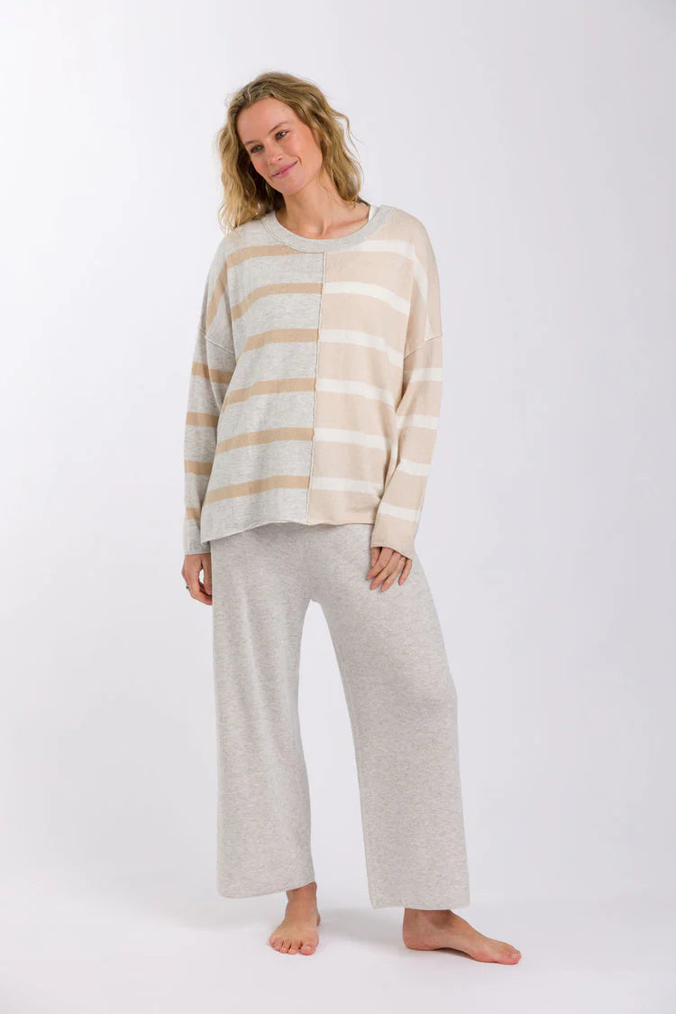 Hinterland Stripe Pullover - Sawdust