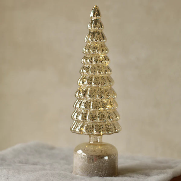XMAS & Co | Rotating LED Glass Tree with Mercury - 31cm | Oak + Bay ...
