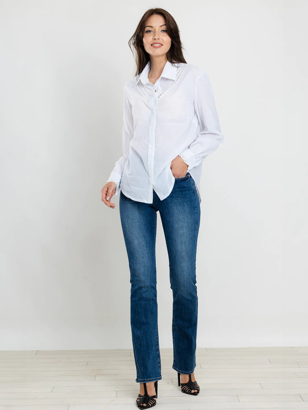 Bianco Angie Denim Jean - Mid Blue