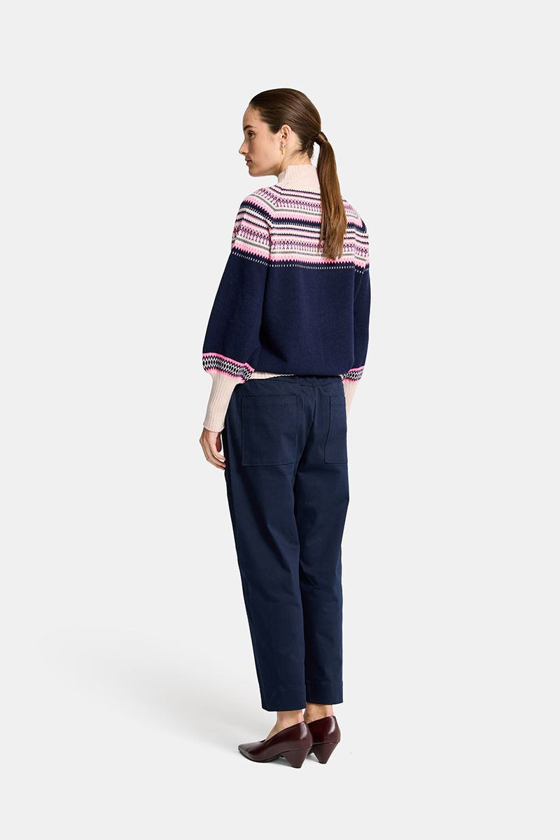 Miriam Knit  - Navy Snowflake