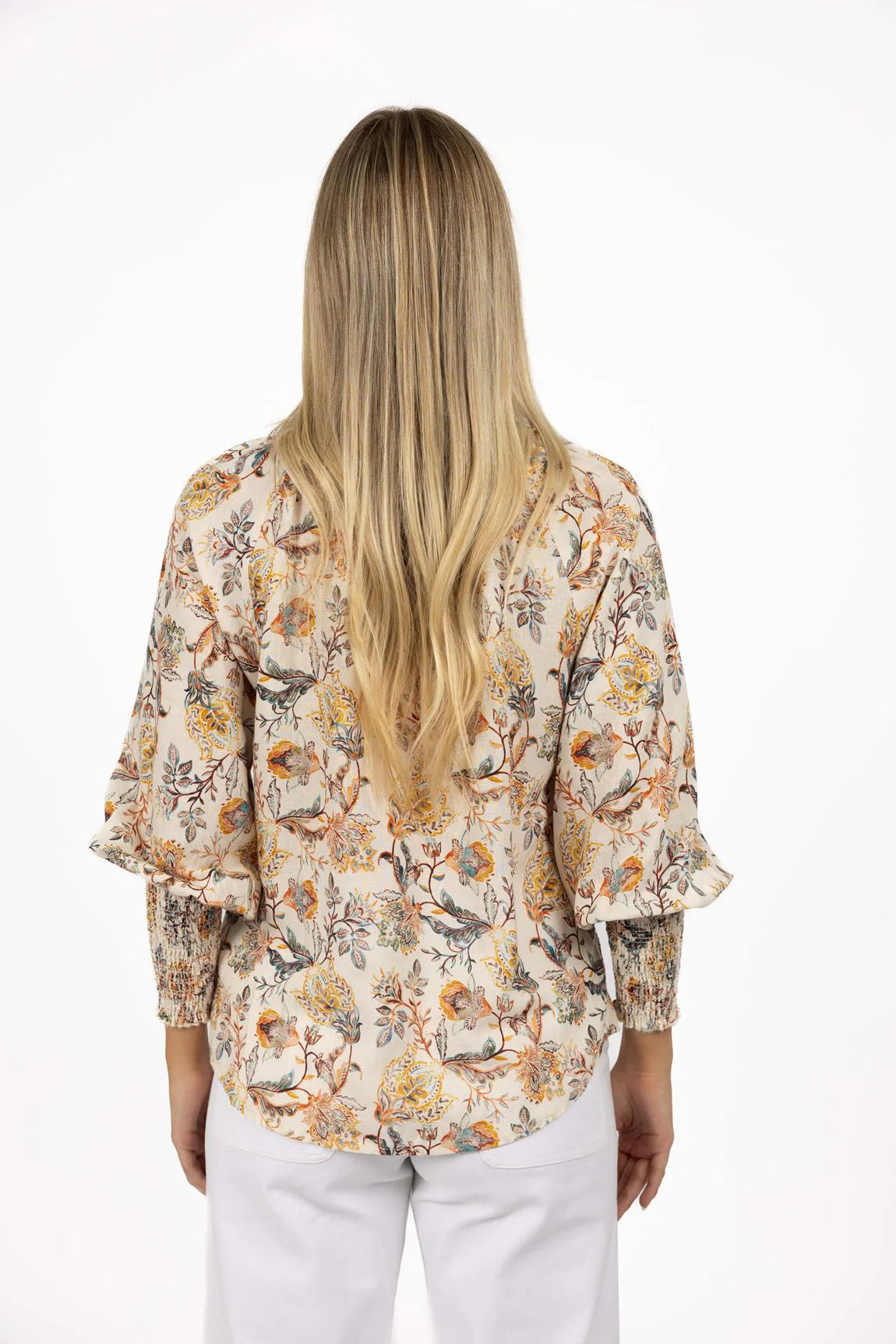 Frances Blouse - Kaffir Lilly Print