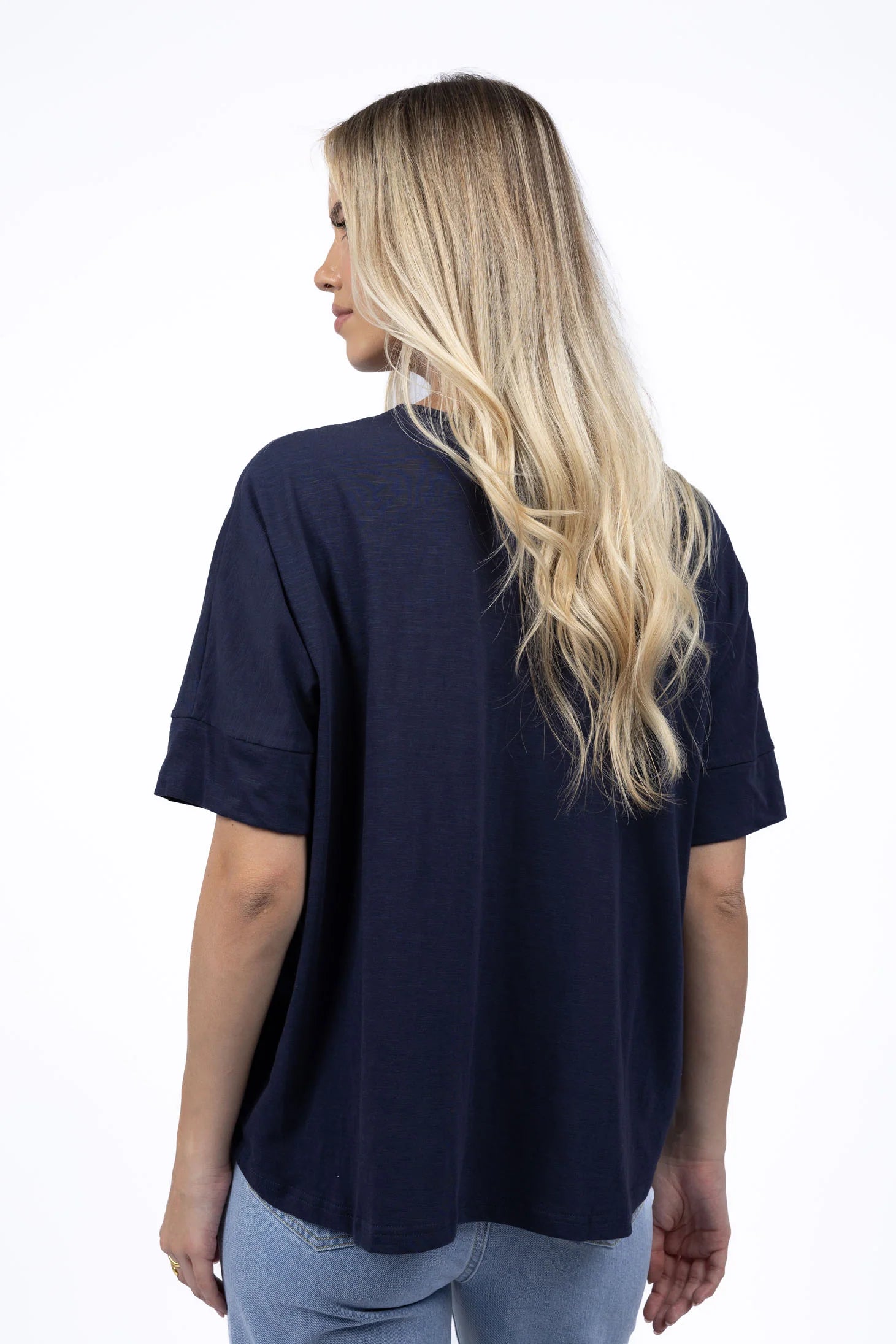 Navy Cotton Tee