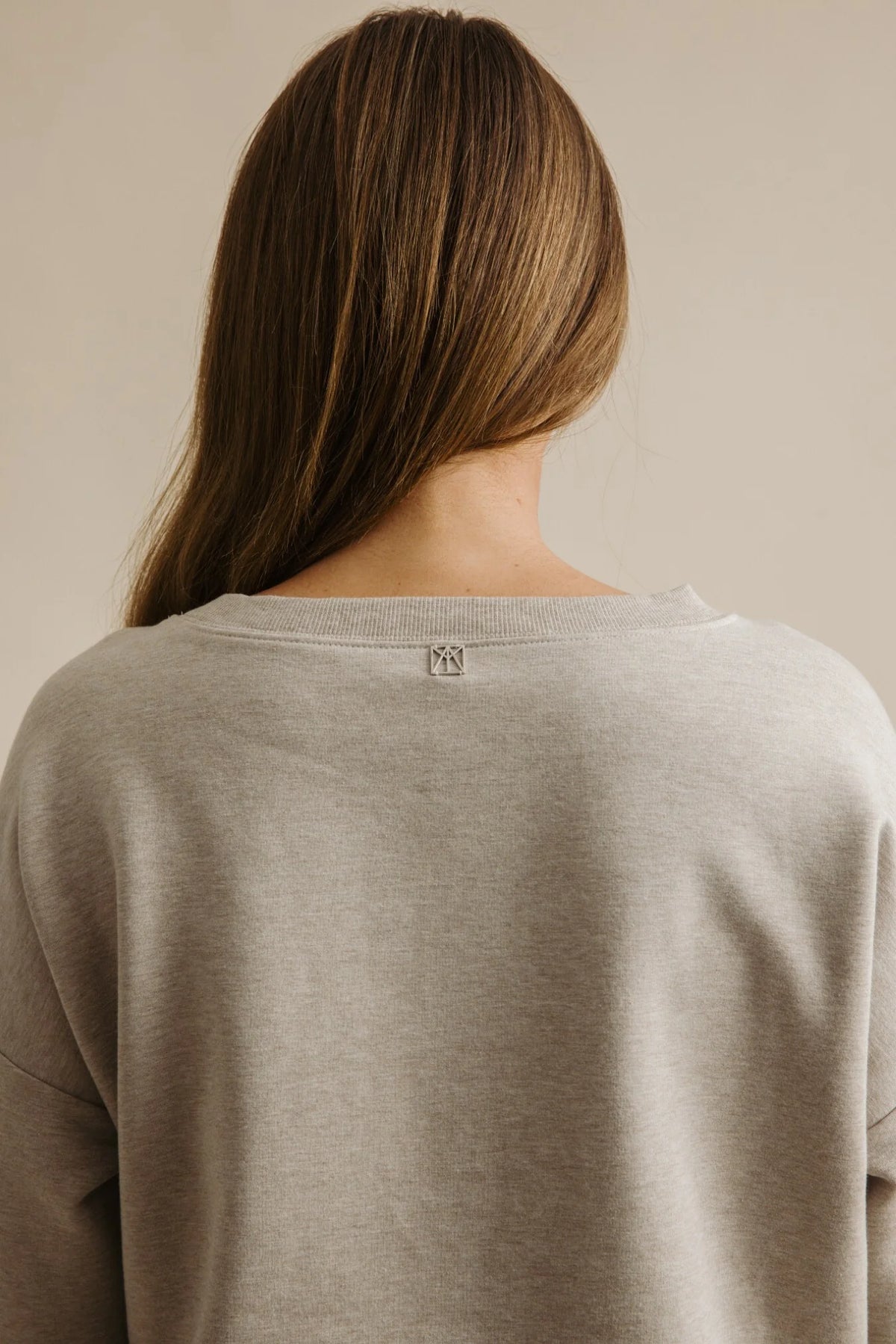 Hi-lo hem sweatshirt