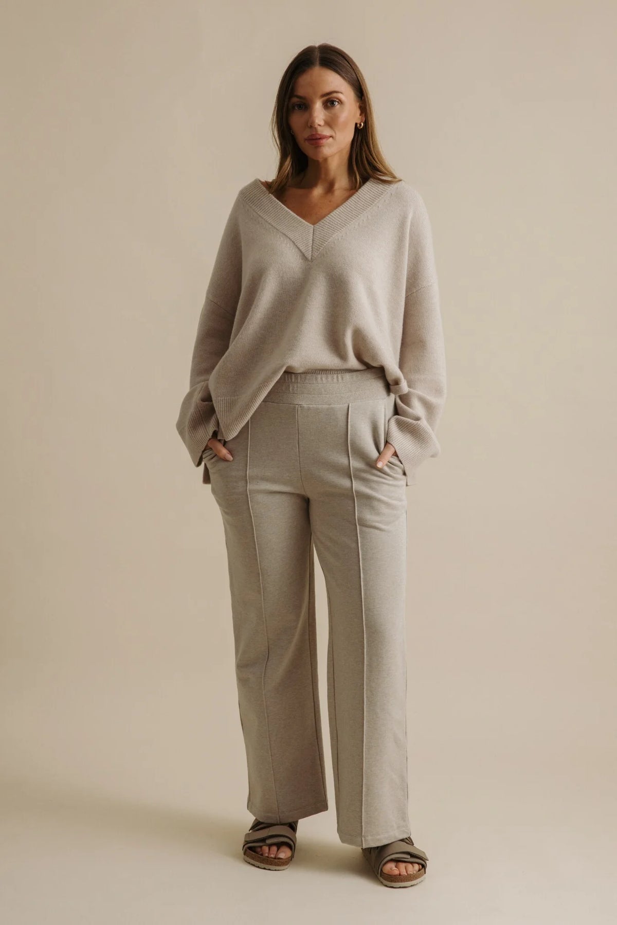 Talamaya Heavenly Fleece Pull On Pant Wheat