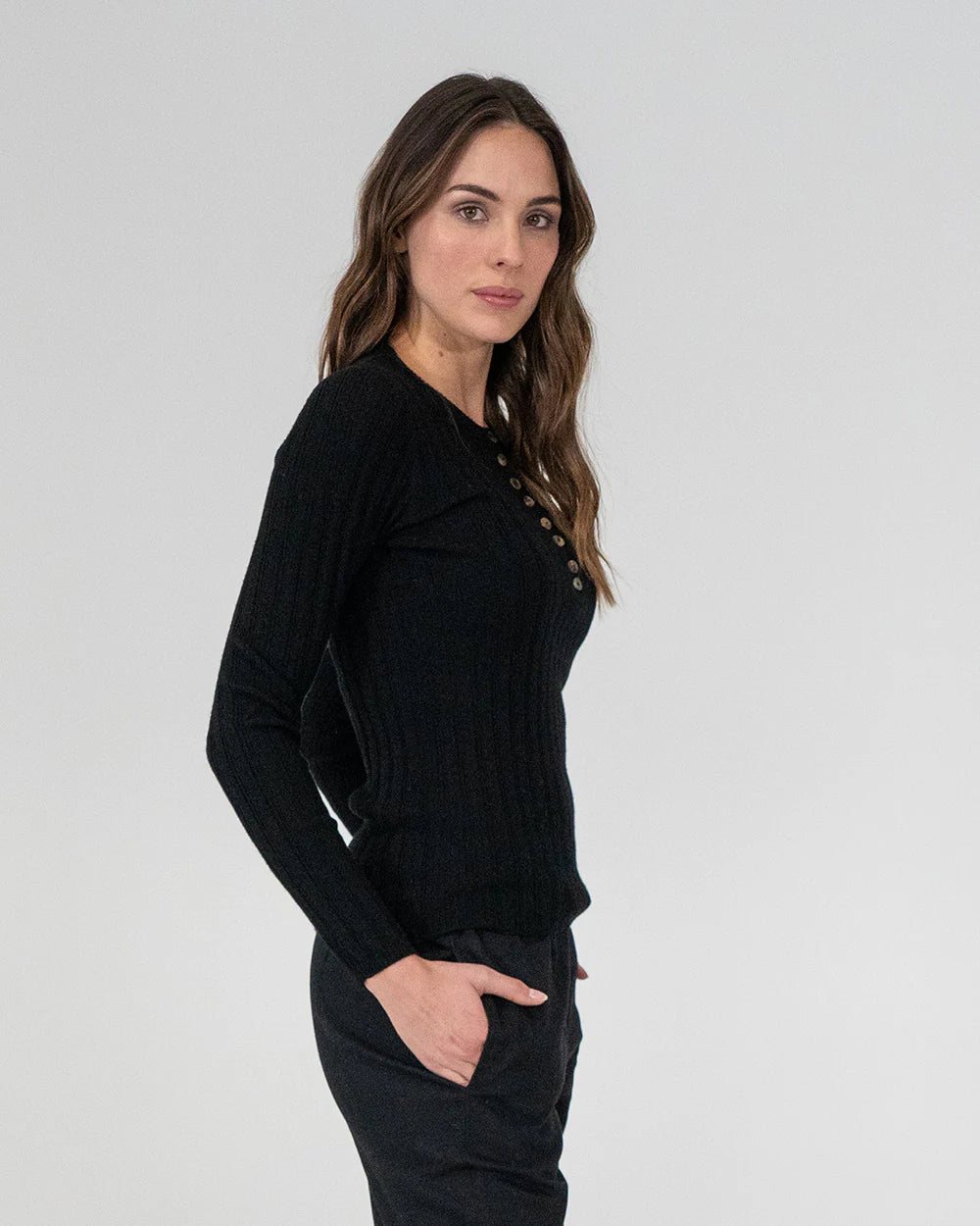 Highton Knit Top - Black