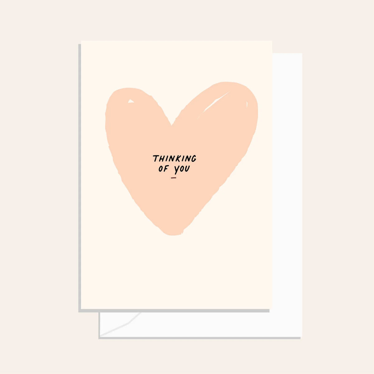 Thinking Of You Heart Card