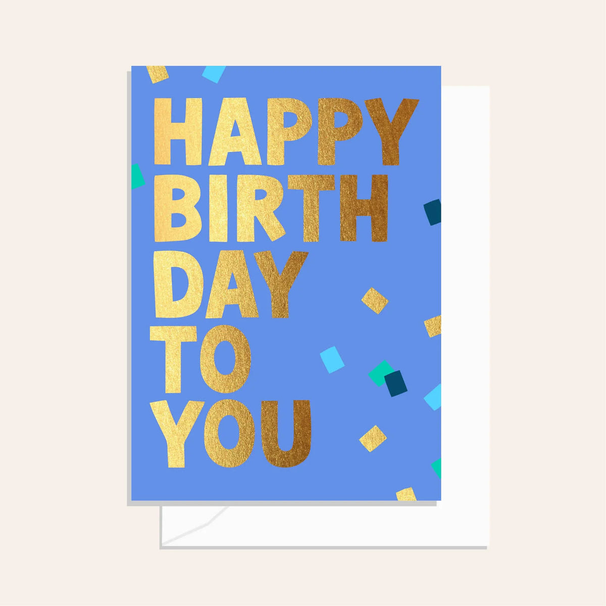 Birthday Confetti Blue Card