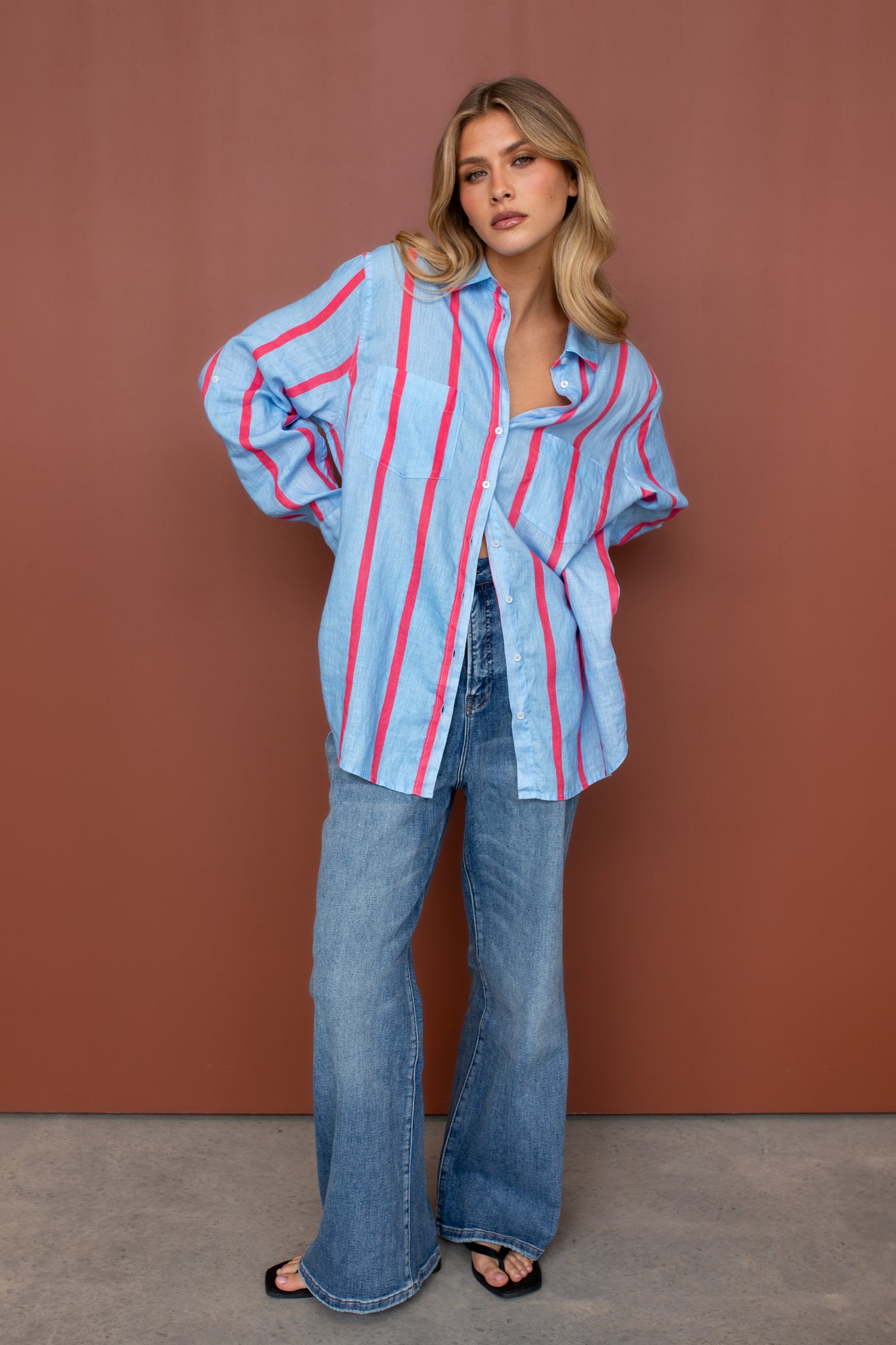 Boyfriend Linen Shirt - Summer Starts Here