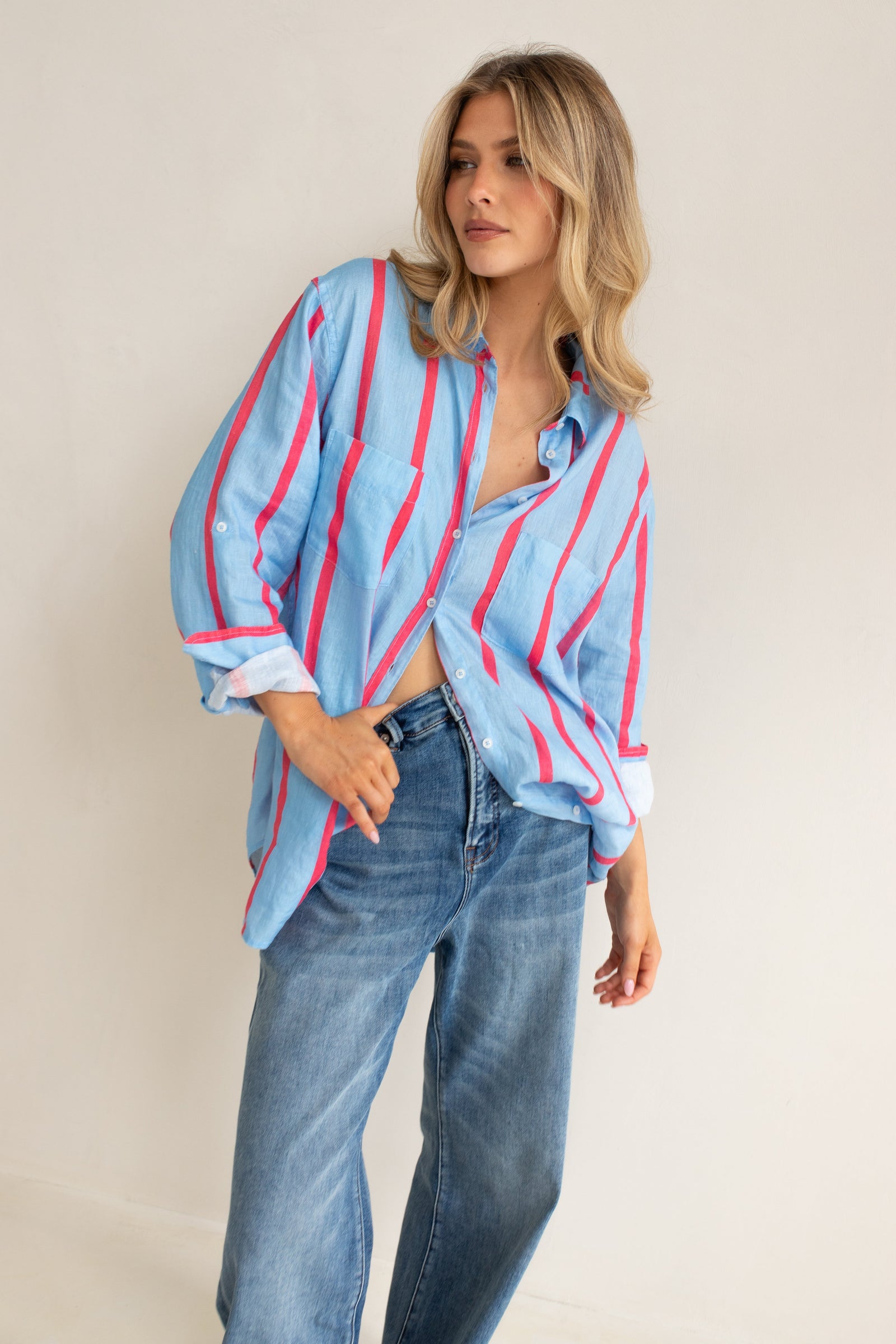 Boyfriend Linen Shirt - Summer Starts Here