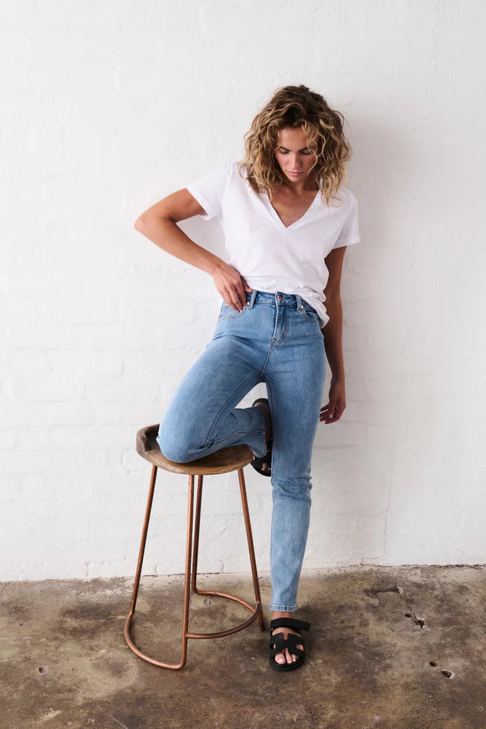 Vacay Jean Long - 70s Blue