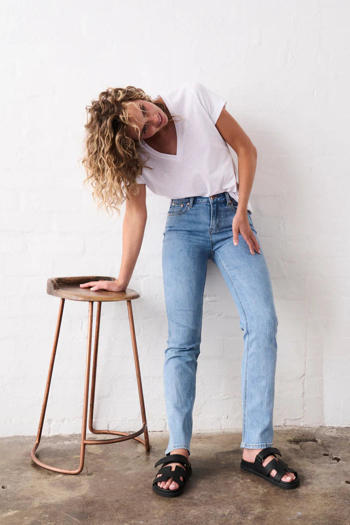 Vacay Jean Long - 70s Blue