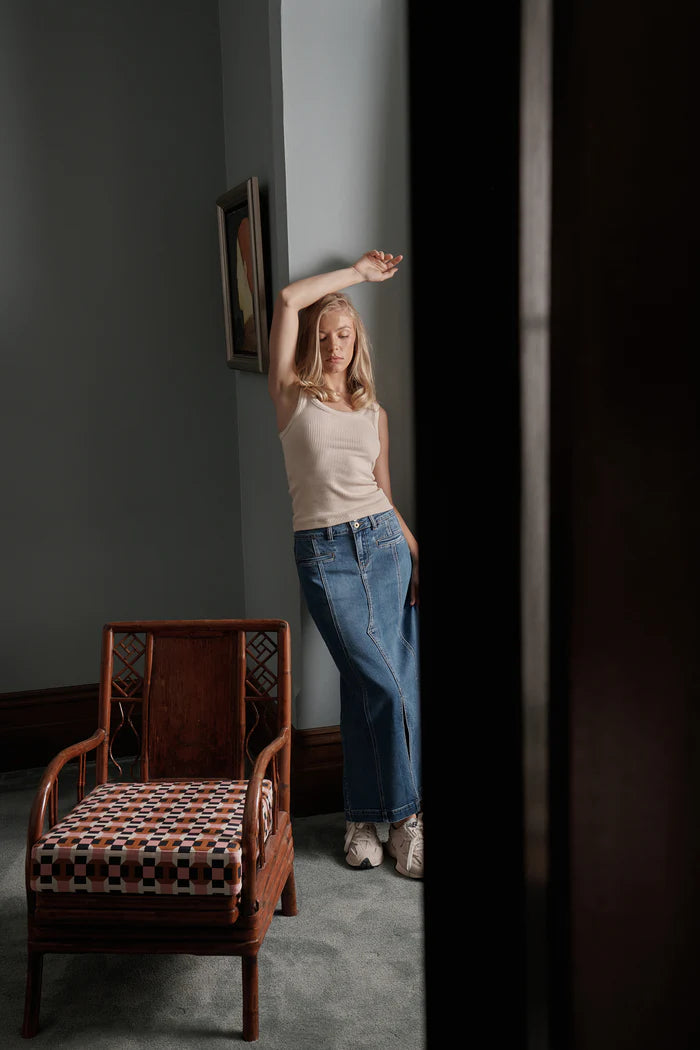 Kendra Skirt - Austin Wash