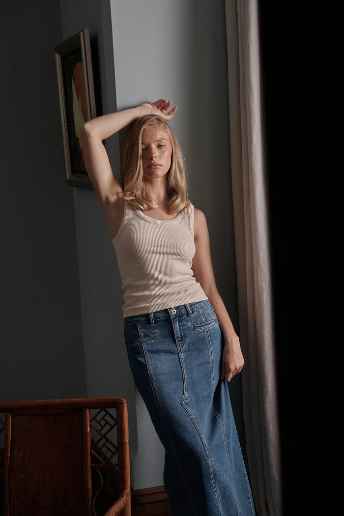 Kendra Skirt - Austin Wash