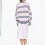 Dakota Polo Knit - Candy Floss/Grey Marle/Natural