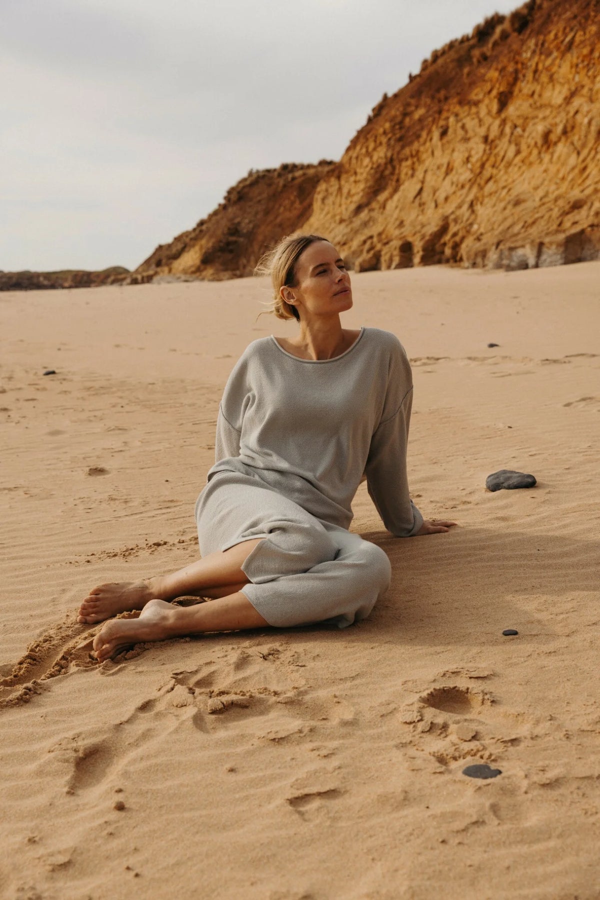 Talamaya Retreat Cotton Pant Sky