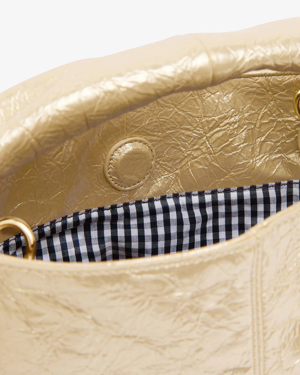 Linton Crossbody Large - Light Gold Crinkle