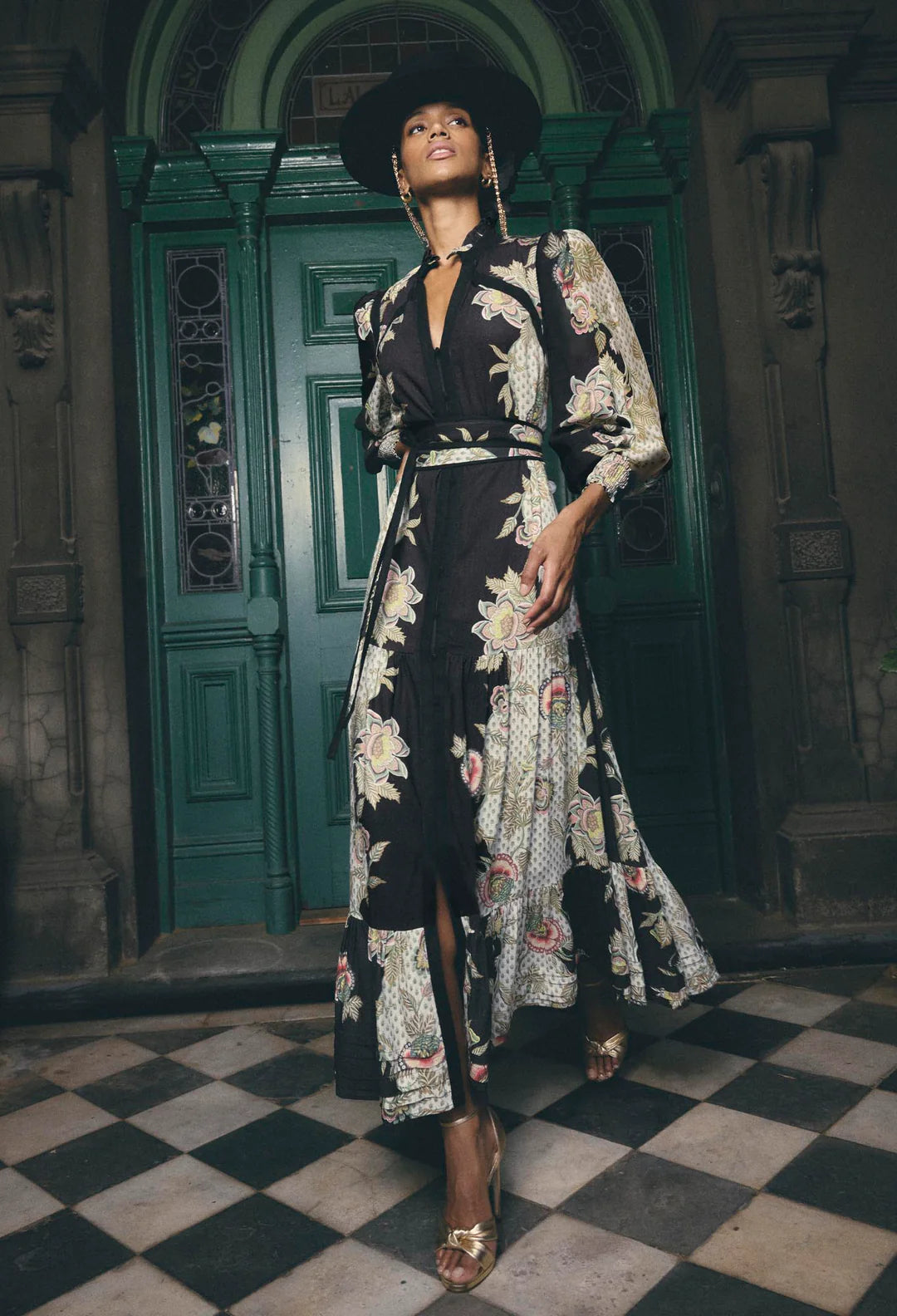 Linen Viscose Blend Dress