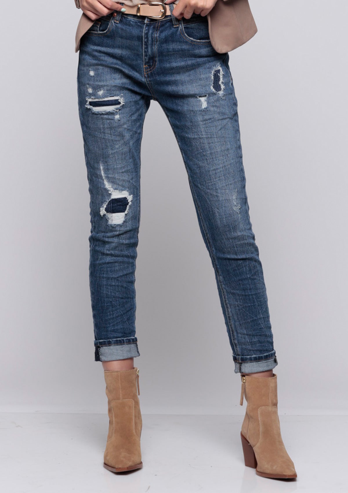 Bianco Michelle - Mid Blue Denim