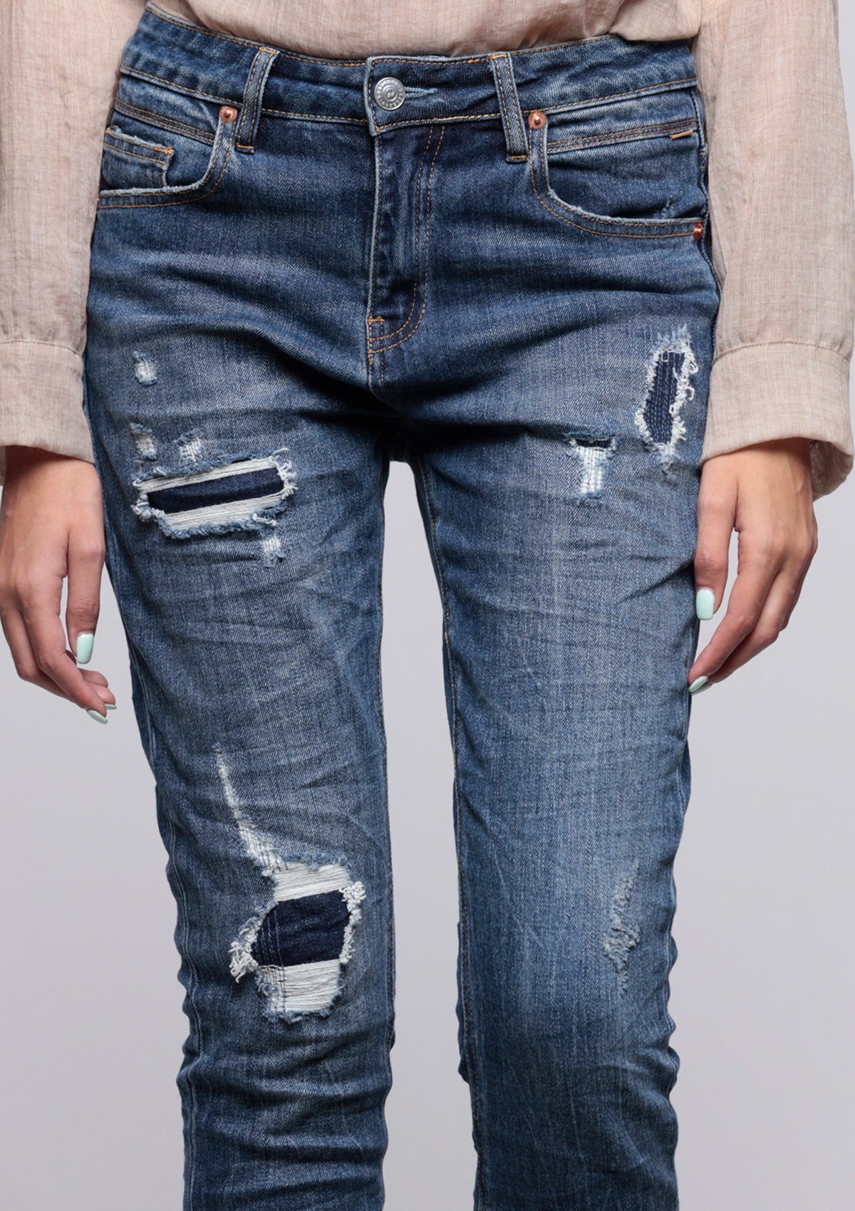 Bianco Michelle - Mid Blue Denim