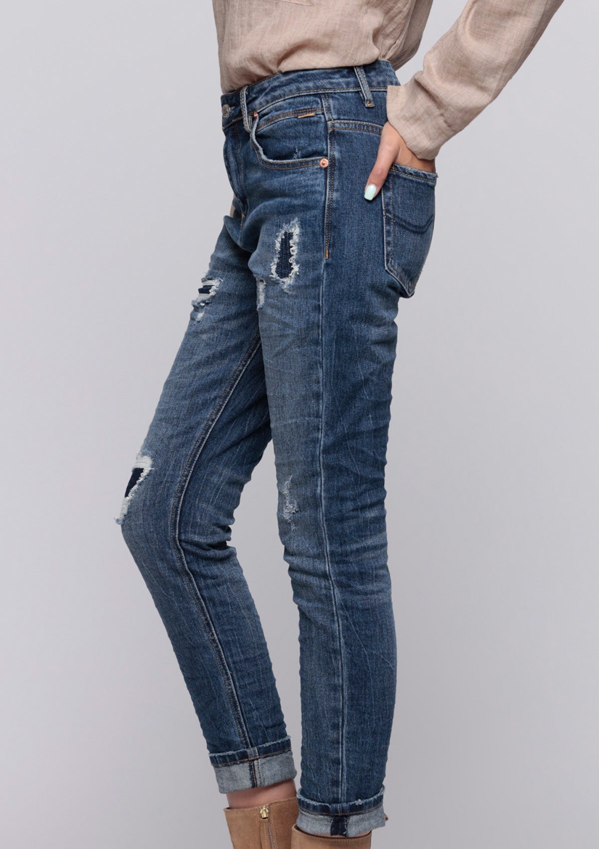 Bianco Michelle - Mid Blue Denim