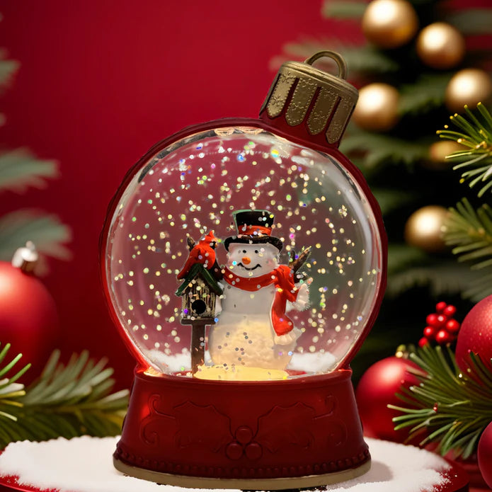 Snowing Mini Ornament w/ Snowman