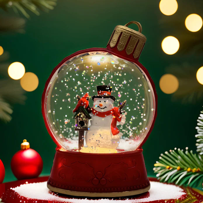 Snowing Mini Ornament w/ Snowman