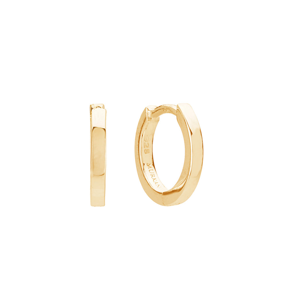 11mm Plain Huggies - Gold