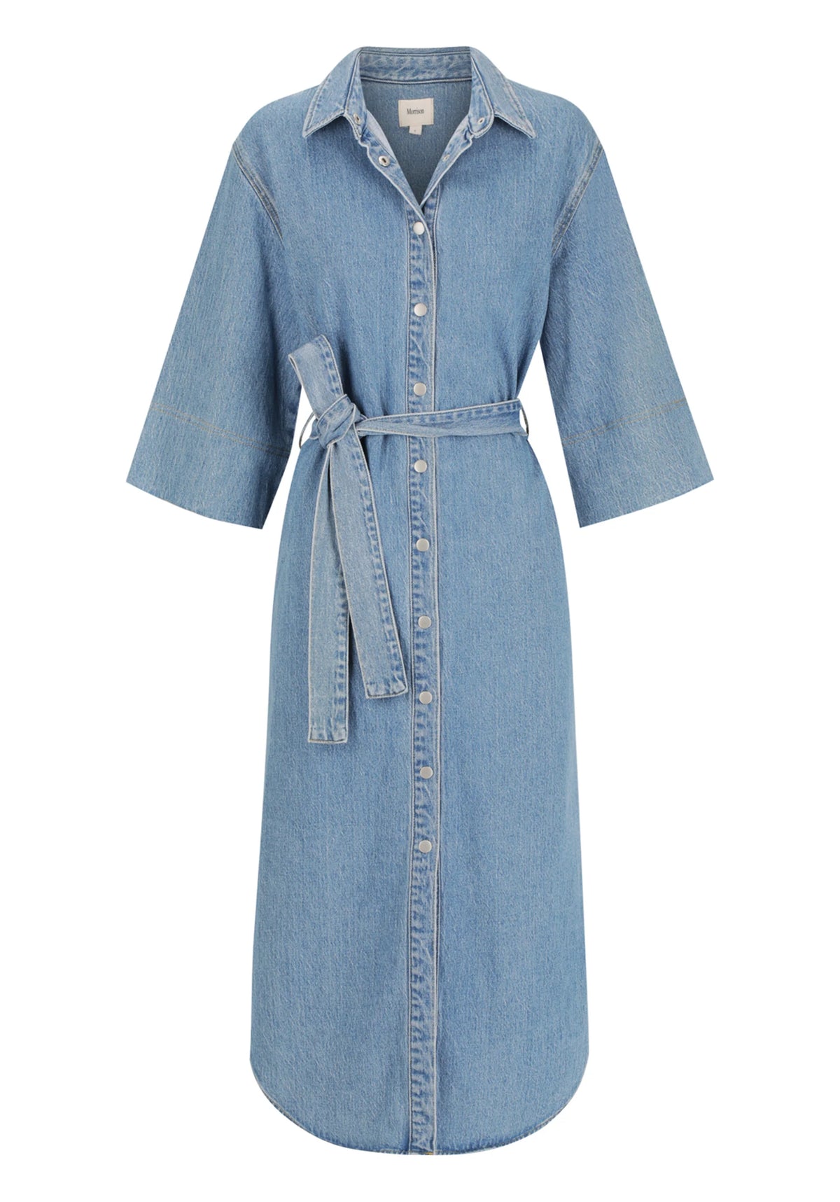 Fynn Denim Shirt Dress - Blue