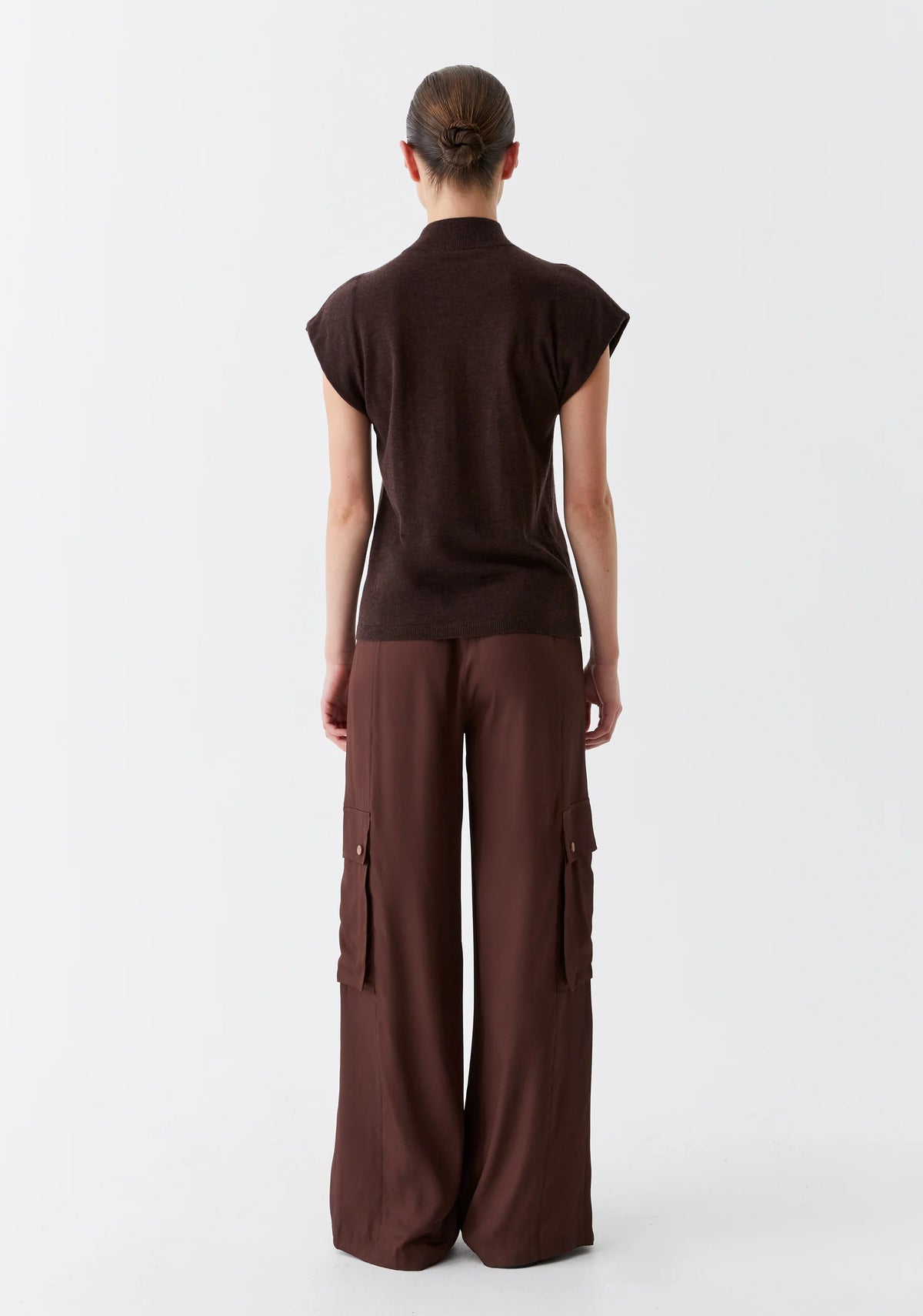 Loren Knit High Neck - Bark